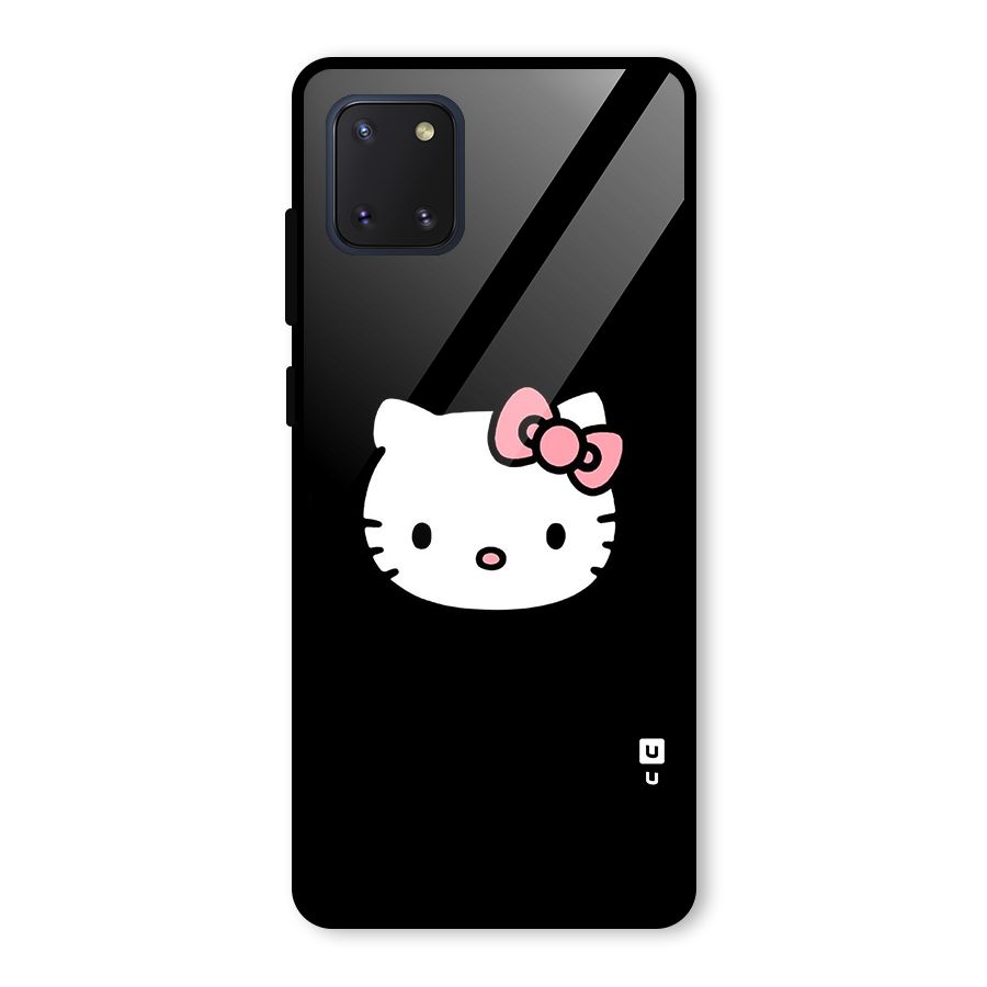Kitty Cute Glass Back Case for Galaxy Note 10 Lite