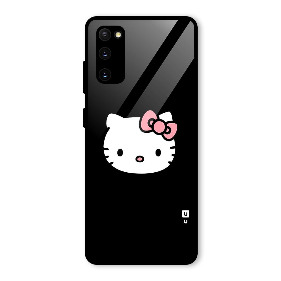 Kitty Cute Glass Back Case for Galaxy S20 FE