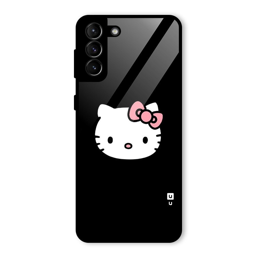 Kitty Cute Glass Back Case for Galaxy S21 Plus