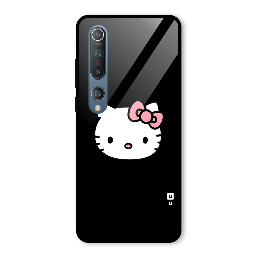 Kitty Cute Glass Back Case for Mi 10