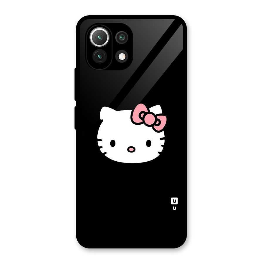 Kitty Cute Glass Back Case for Mi 11 Lite NE 5G
