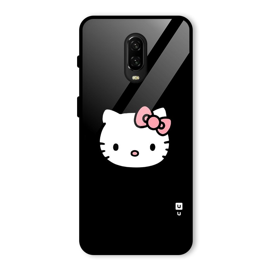 Kitty Cute Glass Back Case for OnePlus 6T