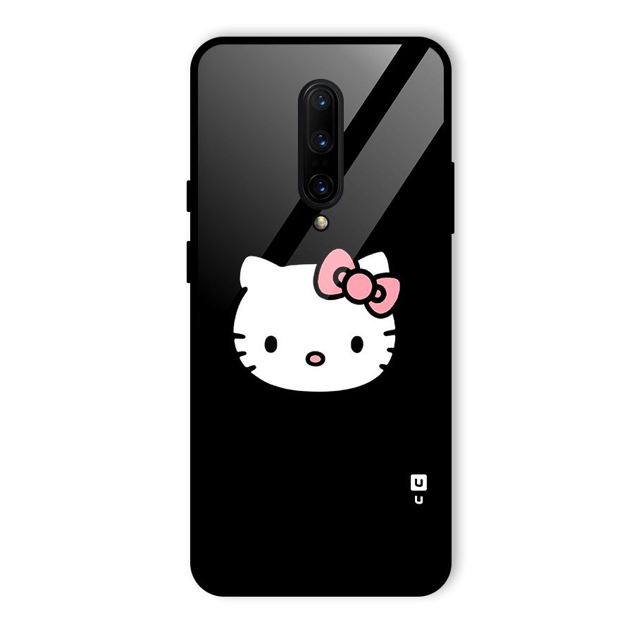 Kitty Cute Glass Back Case for OnePlus 7 Pro