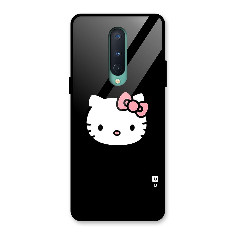 Kitty Cute Glass Back Case for OnePlus 8