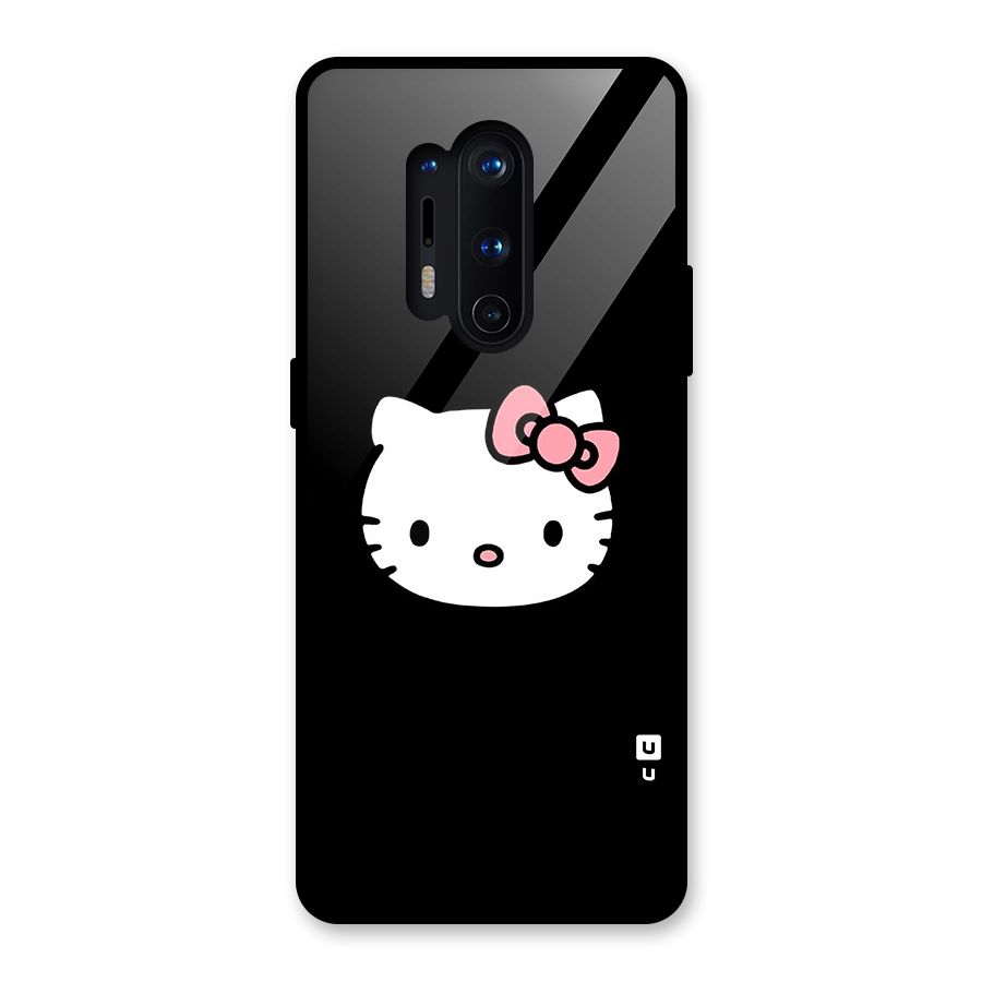Kitty Cute Glass Back Case for OnePlus 8 Pro