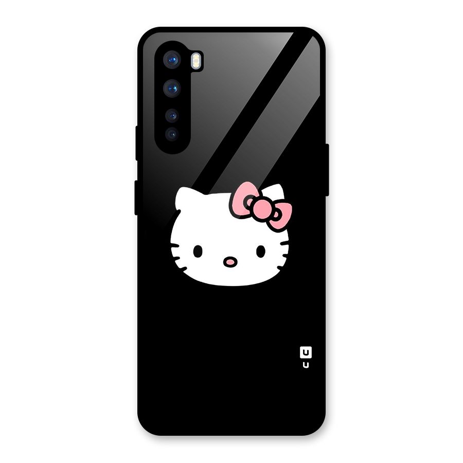 Kitty Cute Glass Back Case for OnePlus Nord