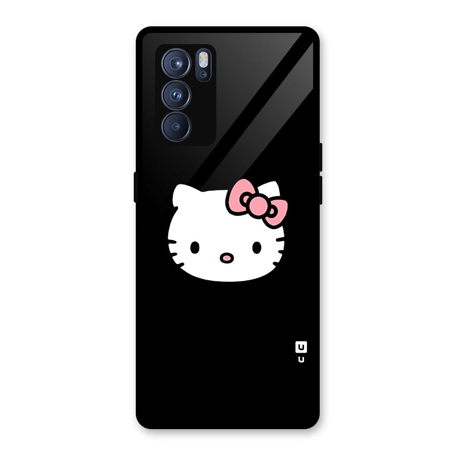Kitty Cute Glass Back Case for Oppo Reno6 Pro 5G