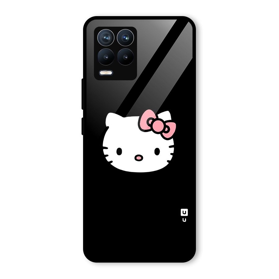 Kitty Cute Glass Back Case for Realme 8
