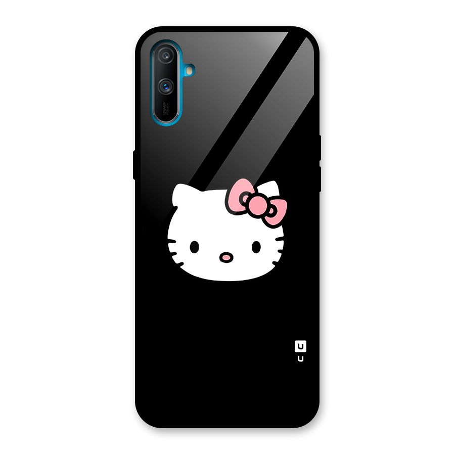 Kitty Cute Glass Back Case for Realme C3