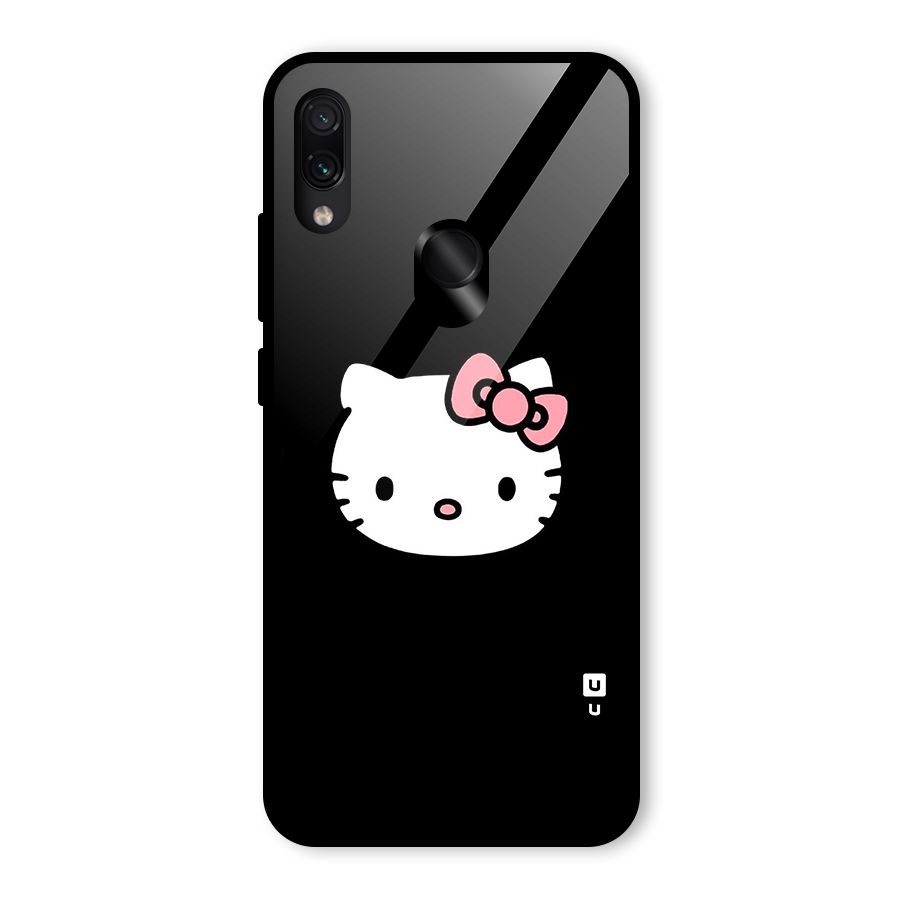 Kitty Cute Glass Back Case for Redmi Note 7 Pro