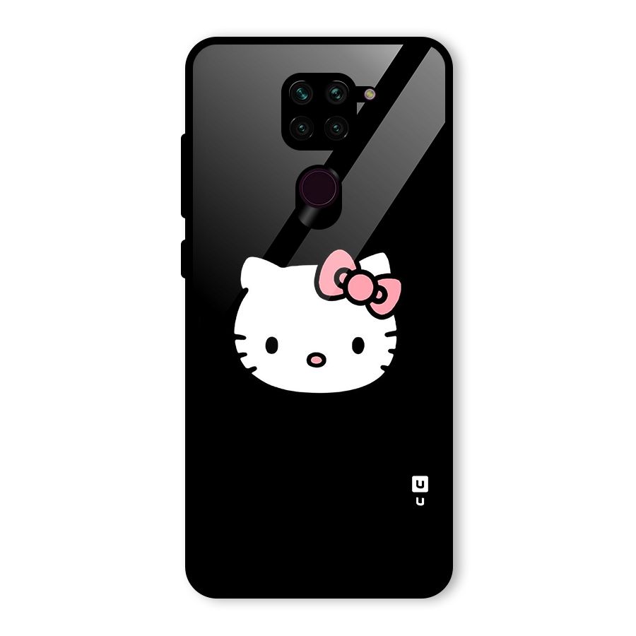 Kitty Cute Glass Back Case for Redmi Note 9