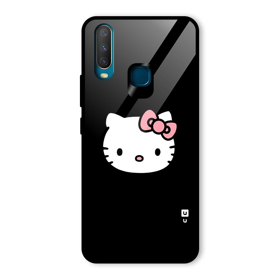 Kitty Cute Glass Back Case for Vivo U10