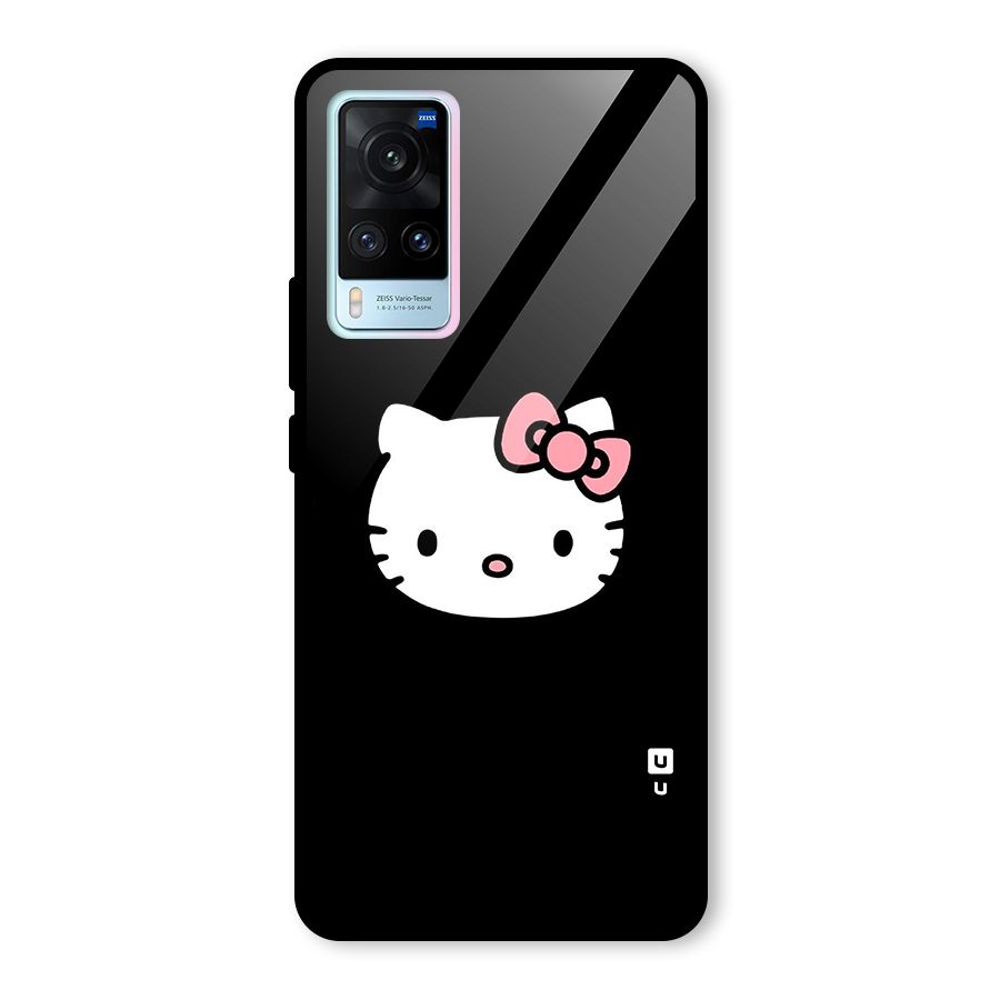 Kitty Cute Glass Back Case for Vivo X60