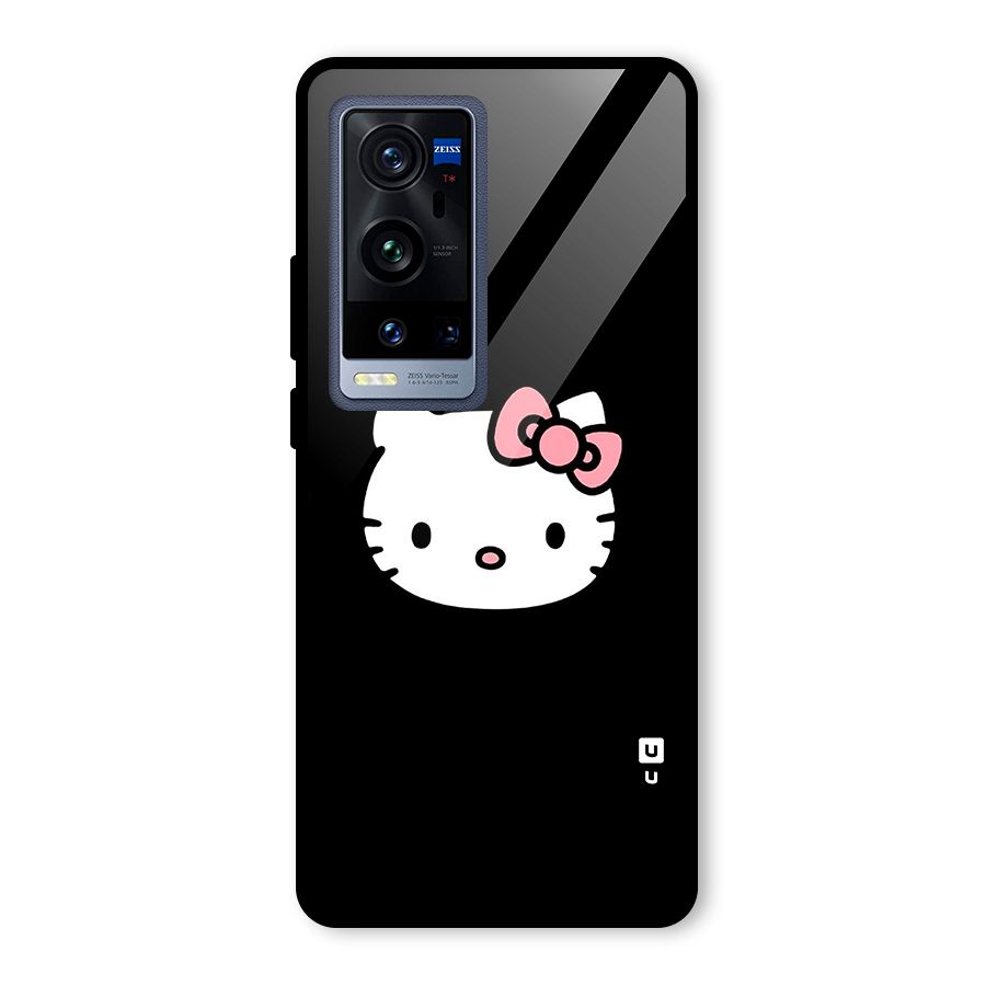 Kitty Cute Glass Back Case for Vivo X60 Pro Plus