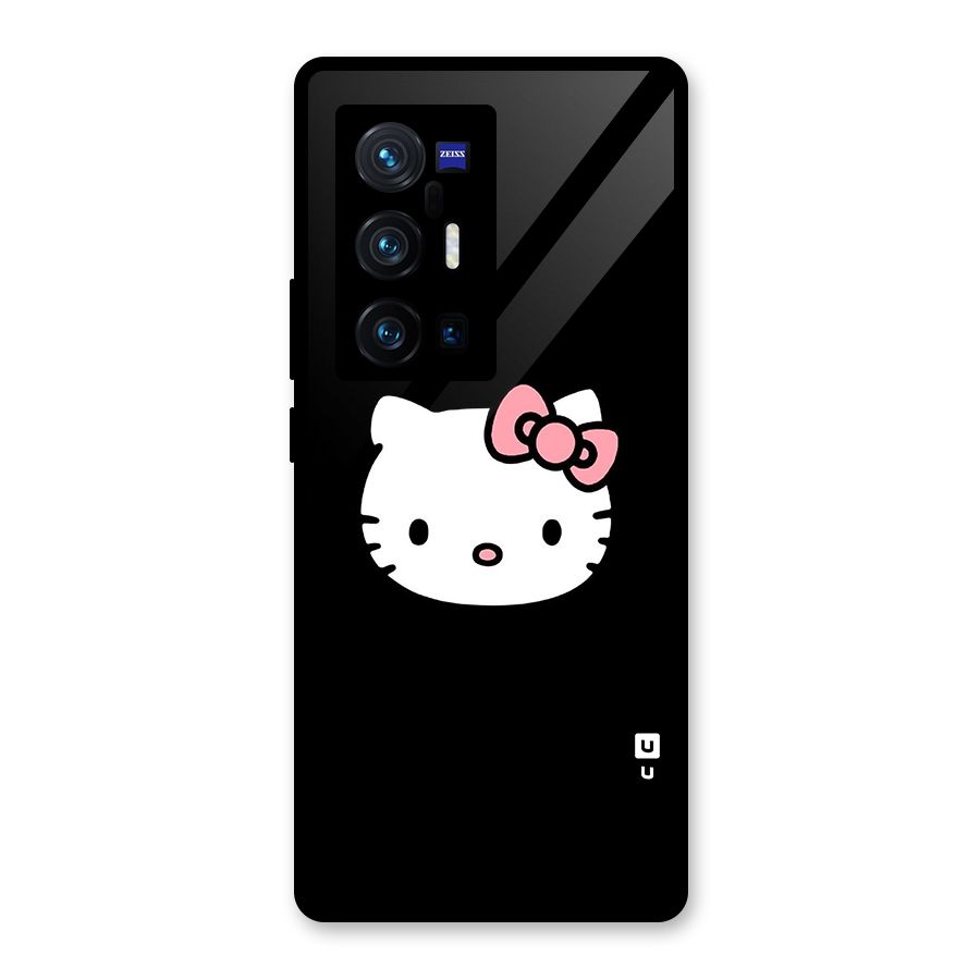 Kitty Cute Glass Back Case for Vivo X70 Pro Plus