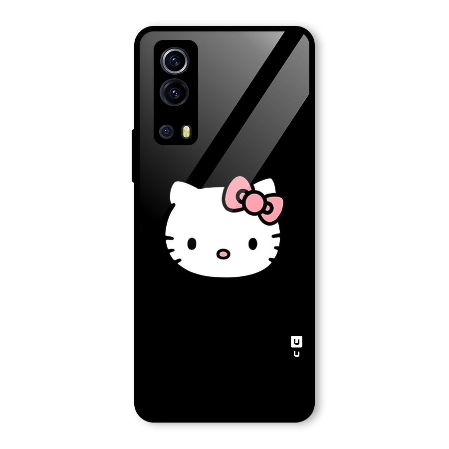 Kitty Cute Glass Back Case for Vivo iQOO Z3