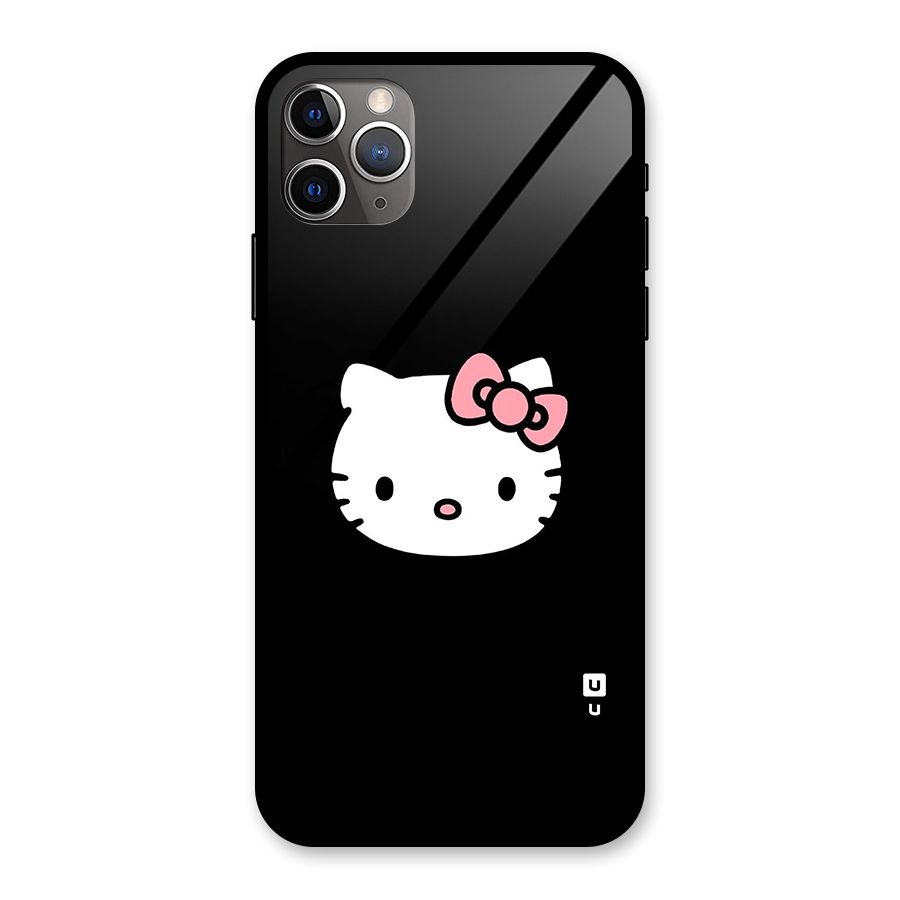 Kitty Cute Glass Back Case for iPhone 11 Pro Max