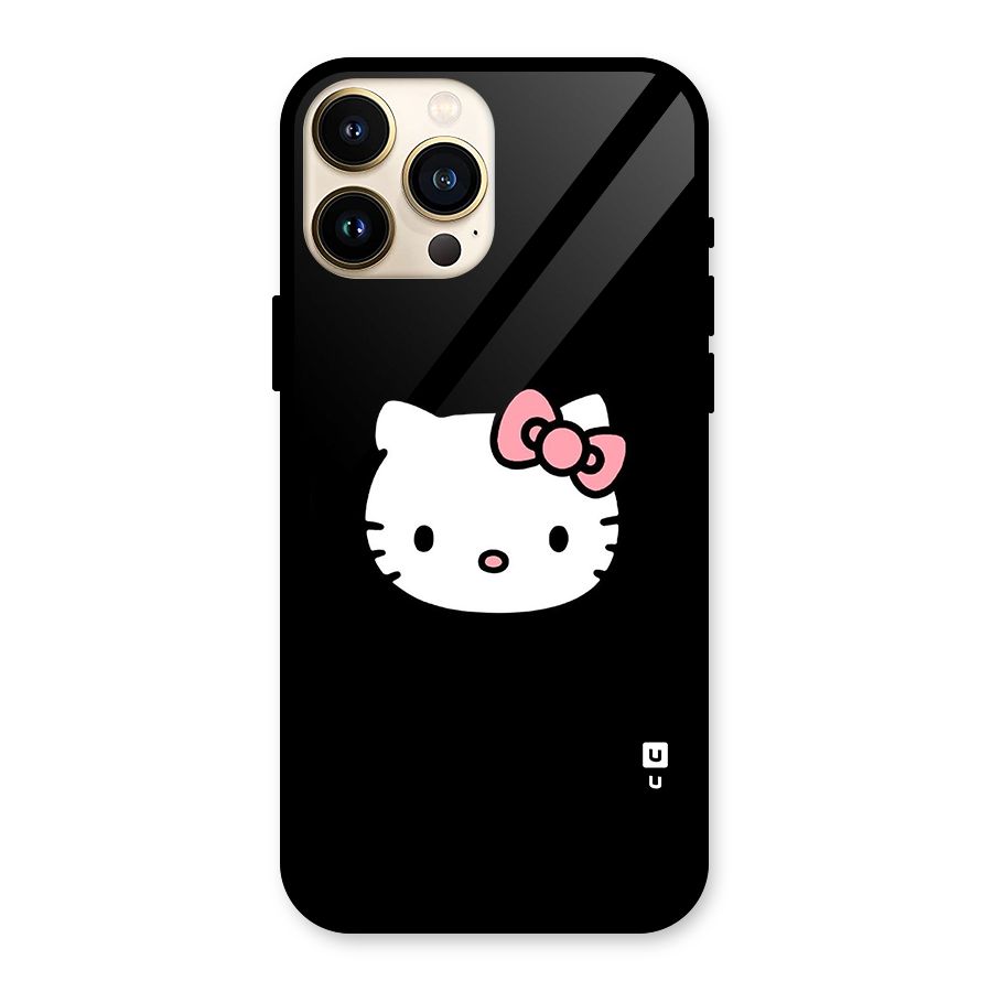Kitty Cute Glass Back Case for iPhone 13 Pro Max
