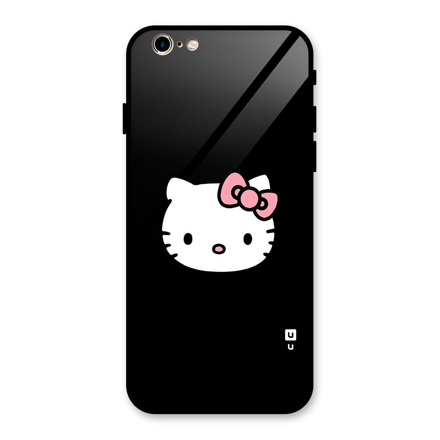 Kitty Cute Glass Back Case for iPhone 6 6S