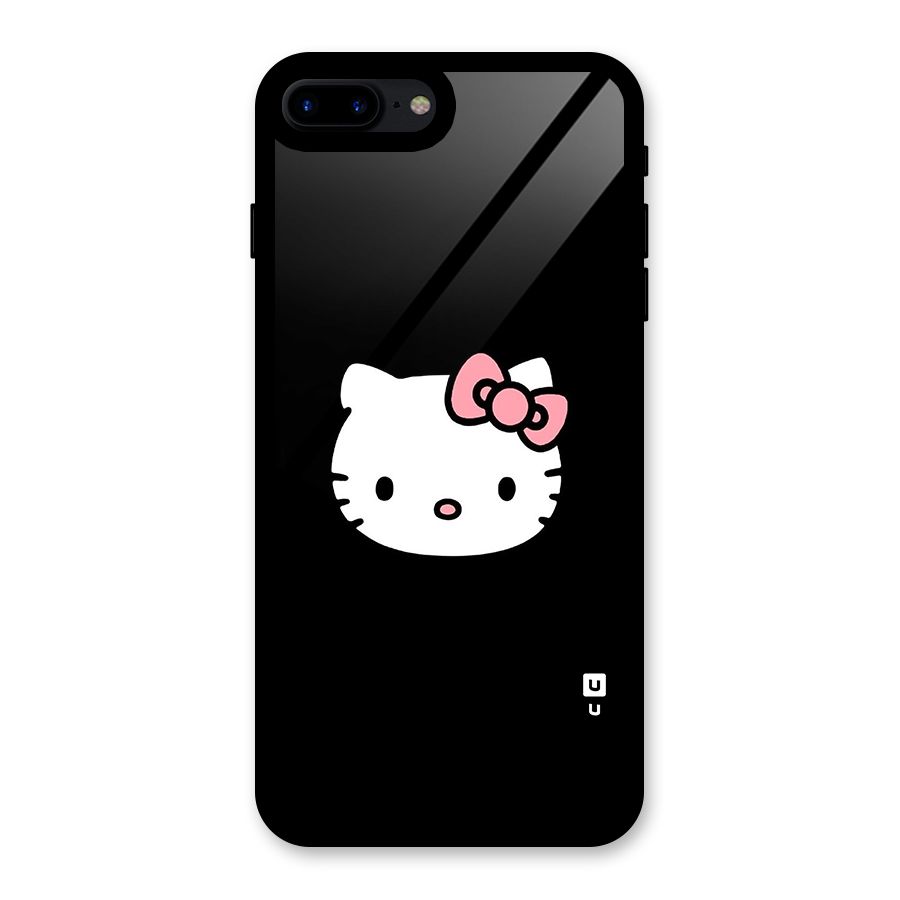 Kitty Cute Glass Back Case for iPhone 7 Plus