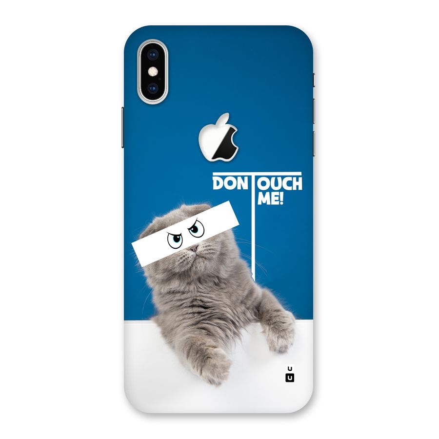 Kitty Dont Touch Back Case for iPhone XS Max Apple Cut