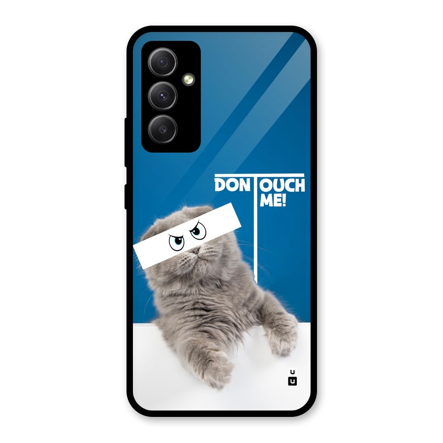Kitty Dont Touch Glass Back Case for Galaxy A34