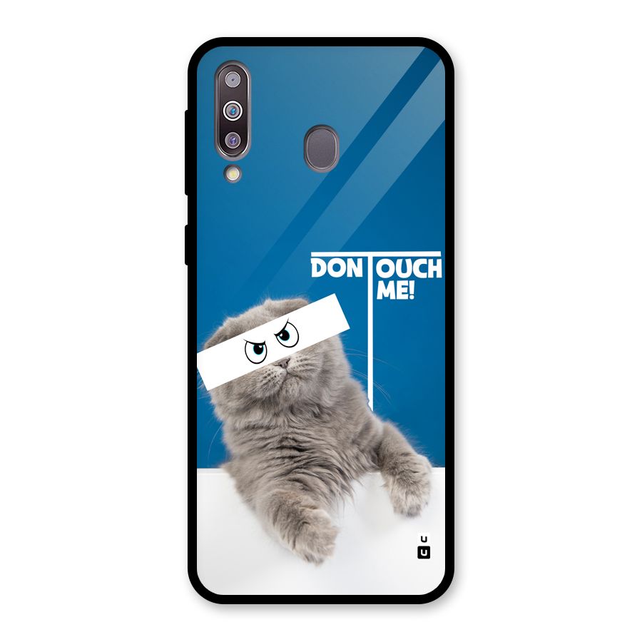 Kitty Dont Touch Glass Back Case for Galaxy M30