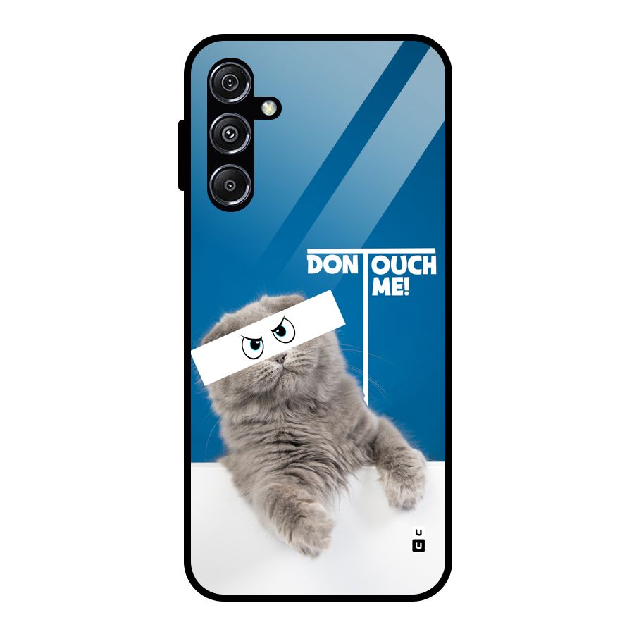 Kitty Dont Touch Glass Back Case for Galaxy M34 5G