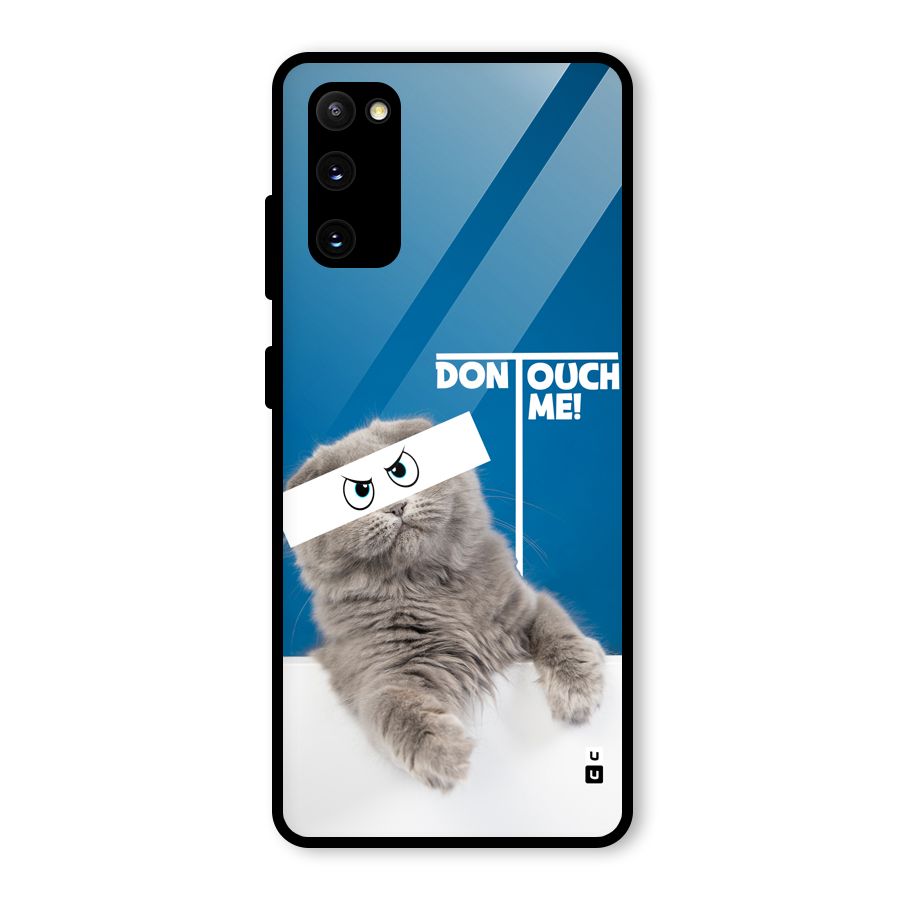 Kitty Dont Touch Glass Back Case for Galaxy S20 FE