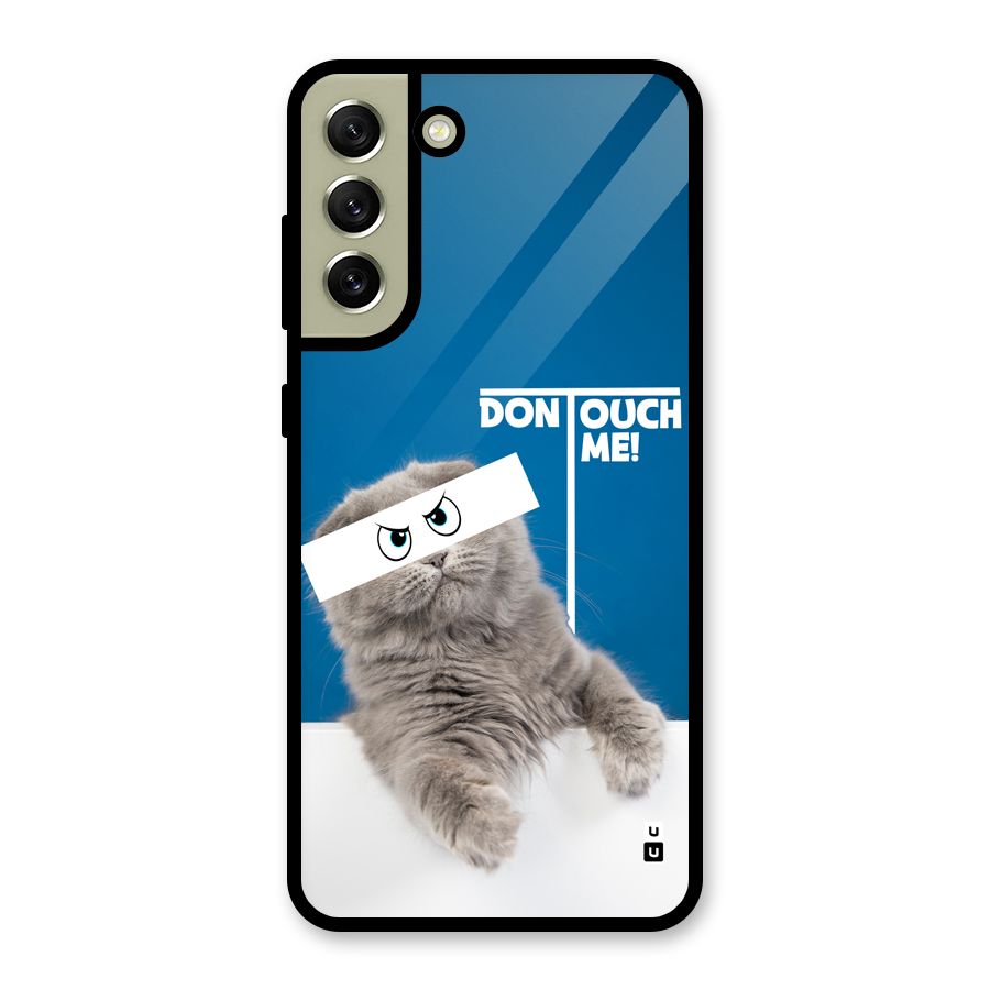 Kitty Dont Touch Glass Back Case for Galaxy S21 FE 5G