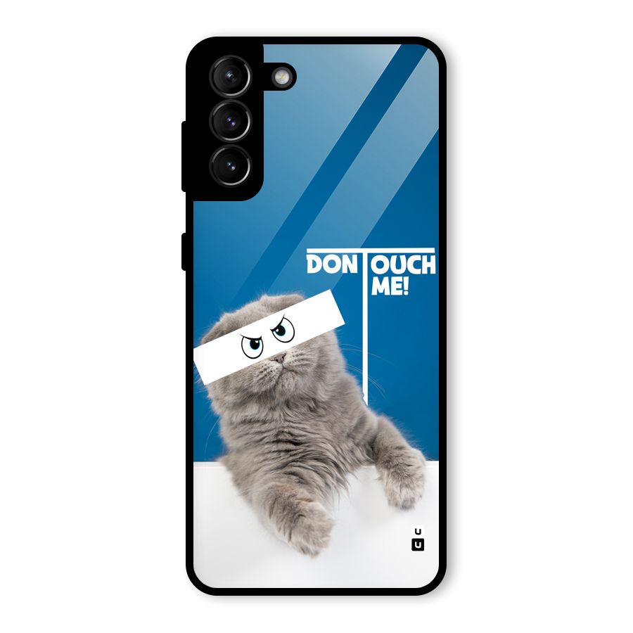 Kitty Dont Touch Glass Back Case for Galaxy S21 Plus