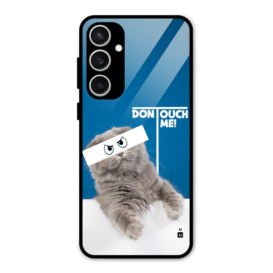 Kitty Dont Touch Glass Back Case for Galaxy S23 FE