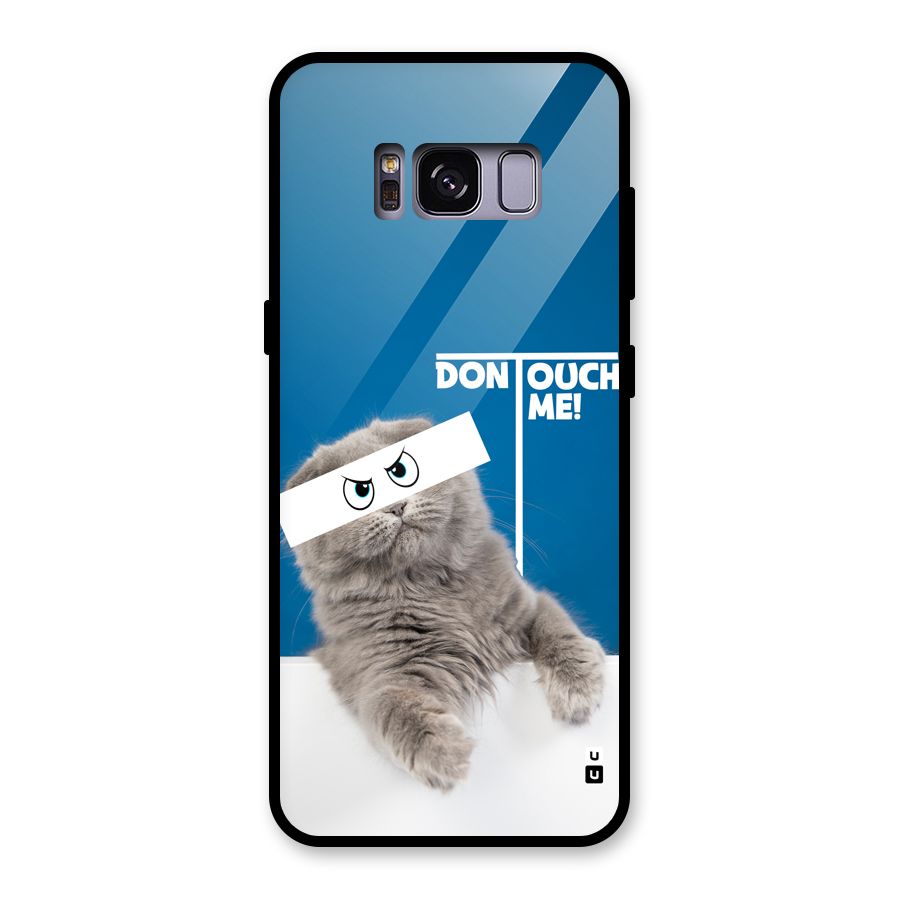 Kitty Dont Touch Glass Back Case for Galaxy S8
