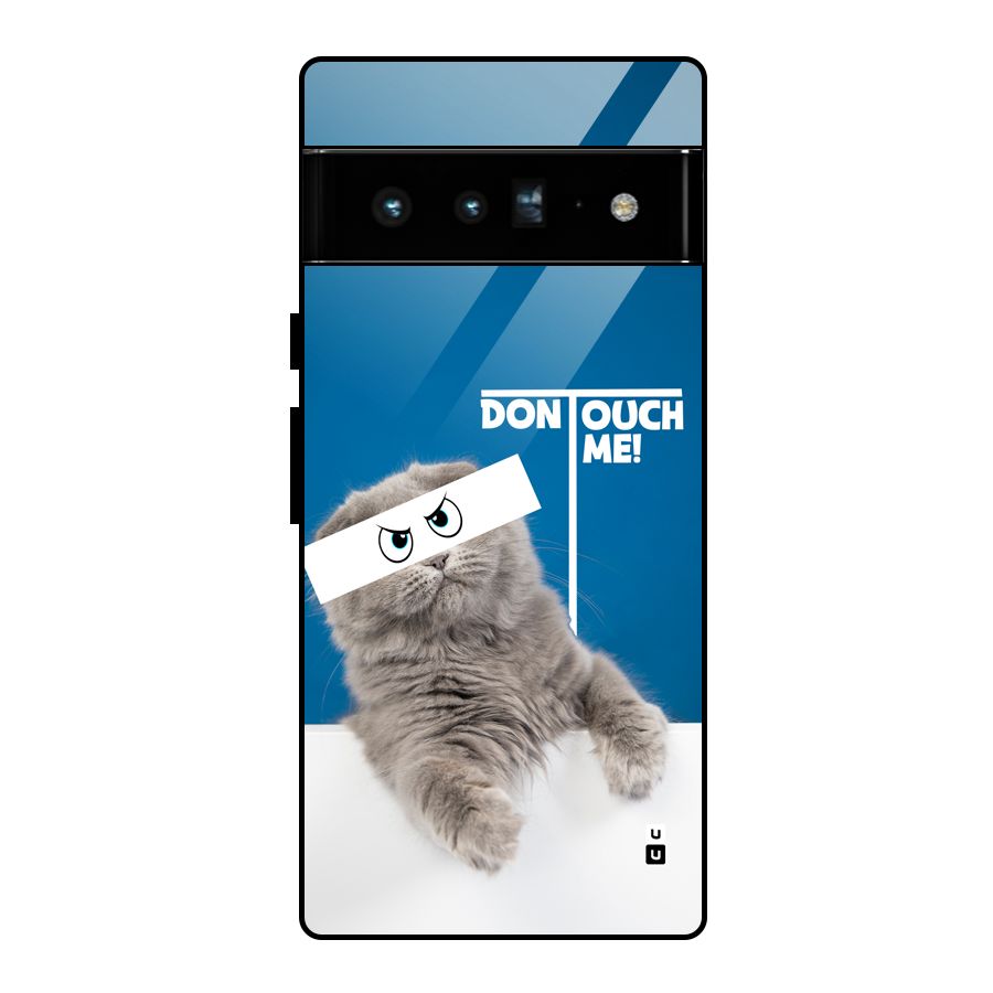 Kitty Dont Touch Glass Back Case for Google Pixel 6 Pro