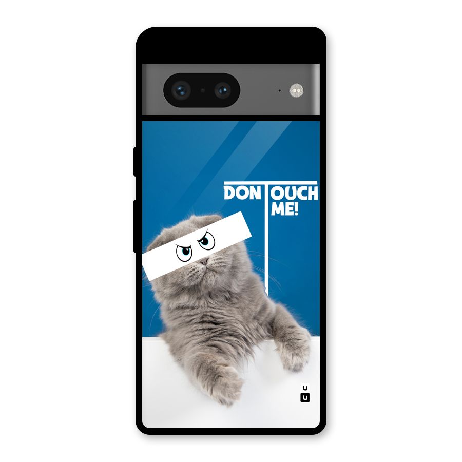 Kitty Dont Touch Glass Back Case for Google Pixel 7