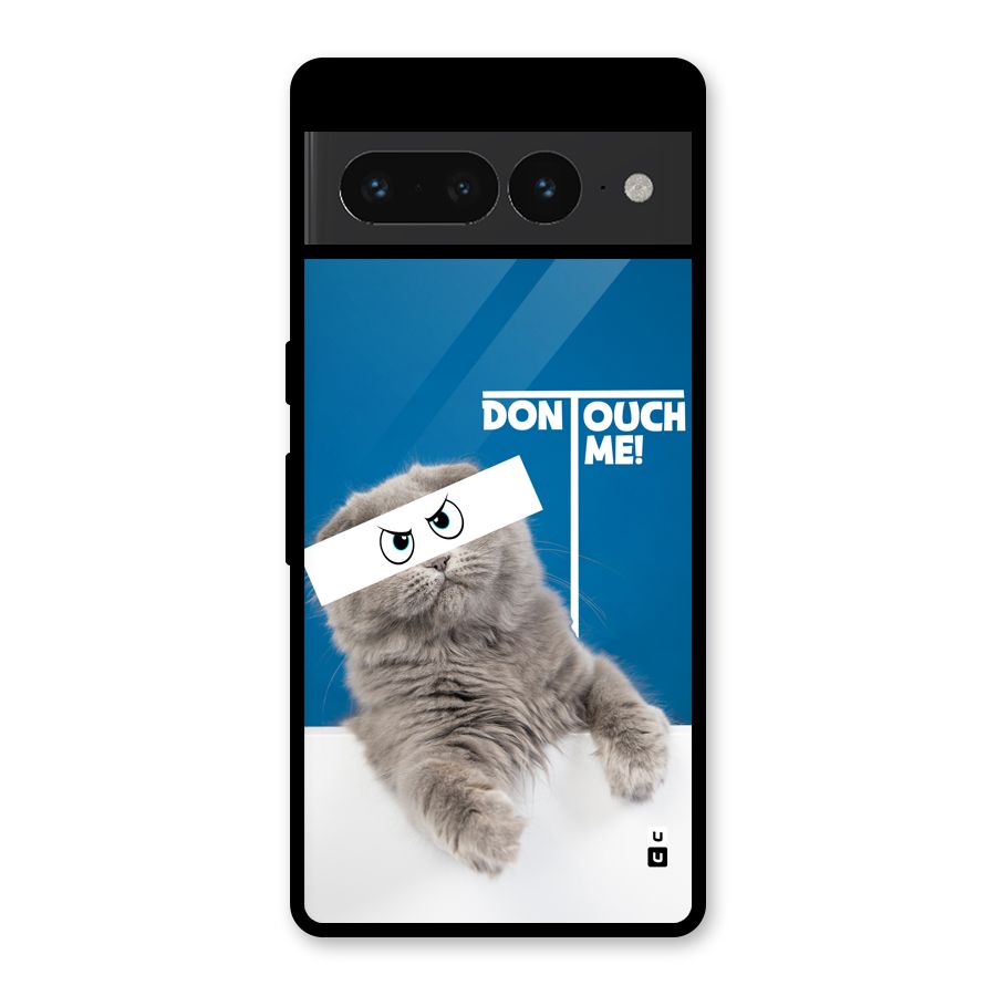 Kitty Dont Touch Glass Back Case for Google Pixel 7 Pro