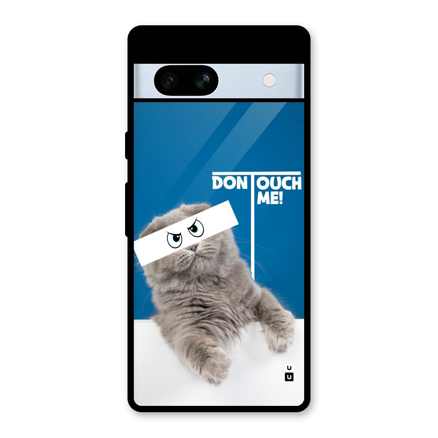 Kitty Dont Touch Glass Back Case for Google Pixel 7a