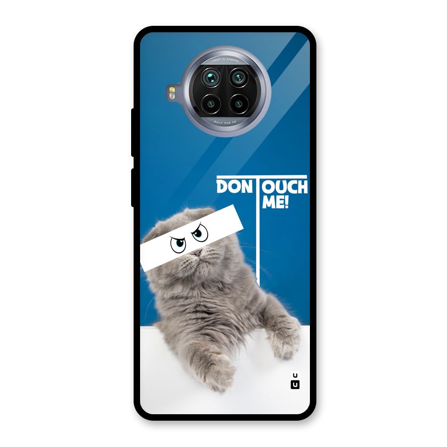 Kitty Dont Touch Glass Back Case for Mi 10i