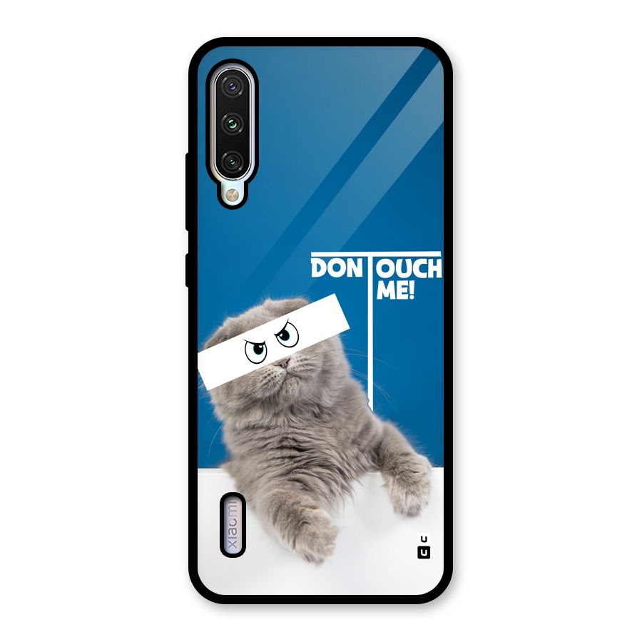 Kitty Dont Touch Glass Back Case for Mi A3