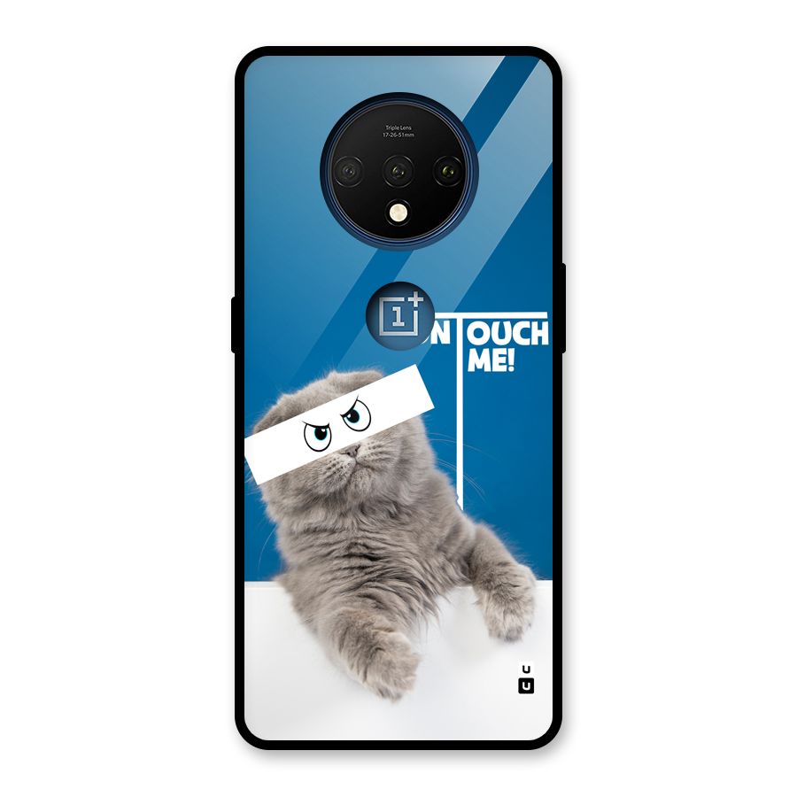 Kitty Dont Touch Glass Back Case for OnePlus 7T