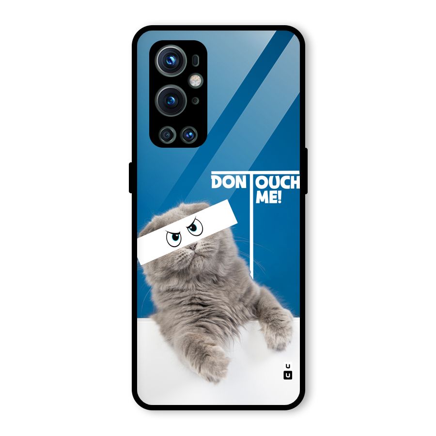 Kitty Dont Touch Glass Back Case for OnePlus 9 Pro