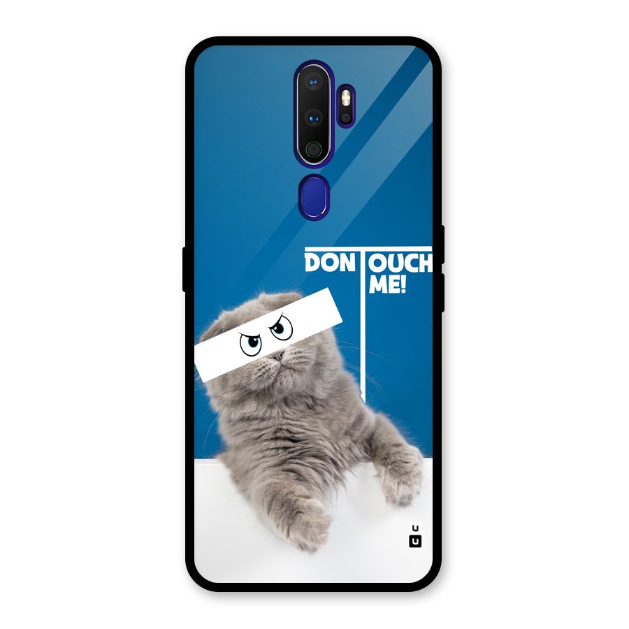 Kitty Dont Touch Glass Back Case for Oppo A9 (2020)