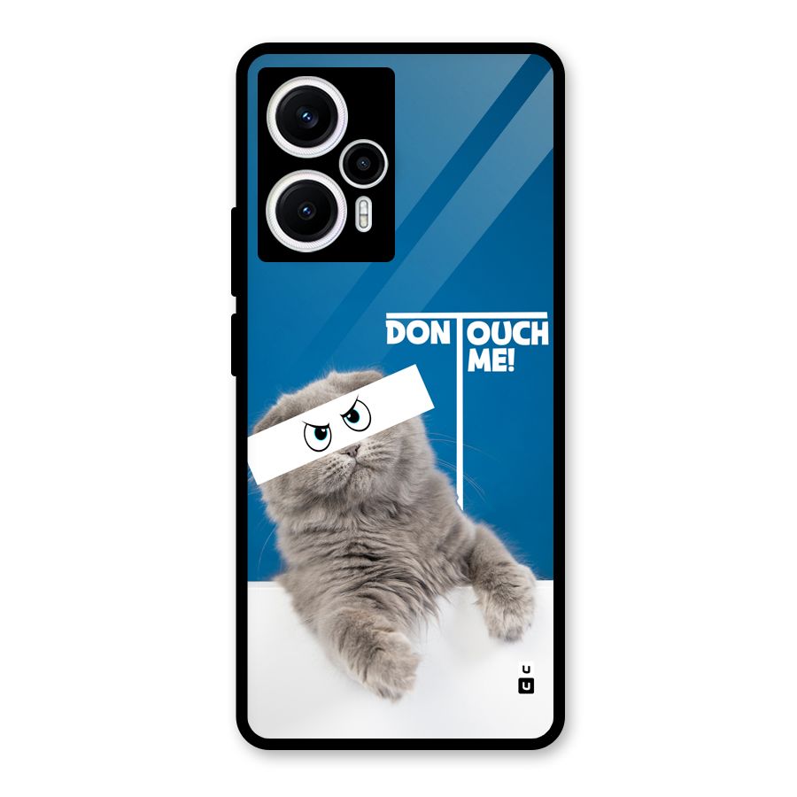 Kitty Dont Touch Glass Back Case for Poco F5