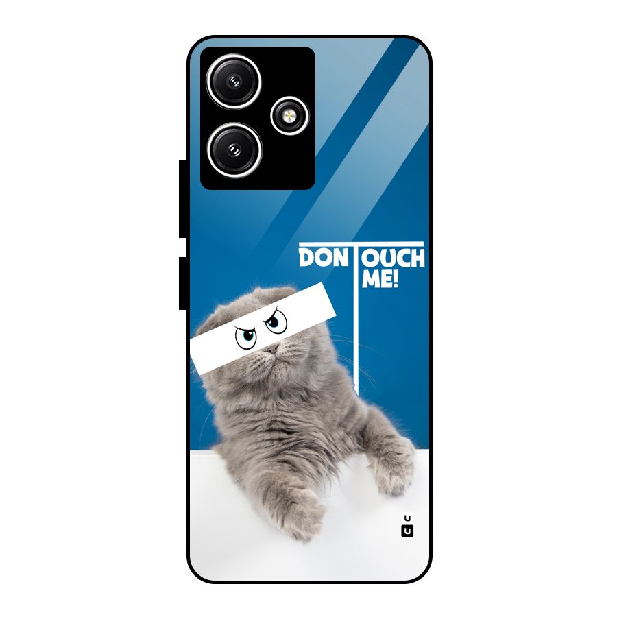 Kitty Dont Touch Glass Back Case for Poco M6 Pro