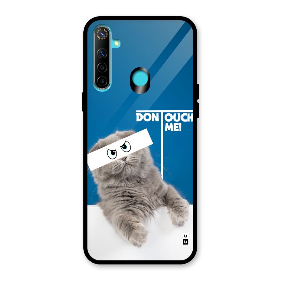 Kitty Dont Touch Glass Back Case for Realme 5i