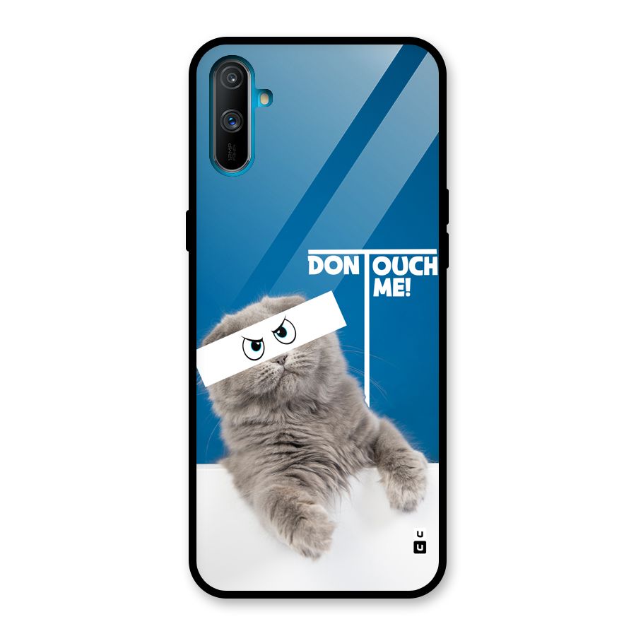 Kitty Dont Touch Glass Back Case for Realme C3