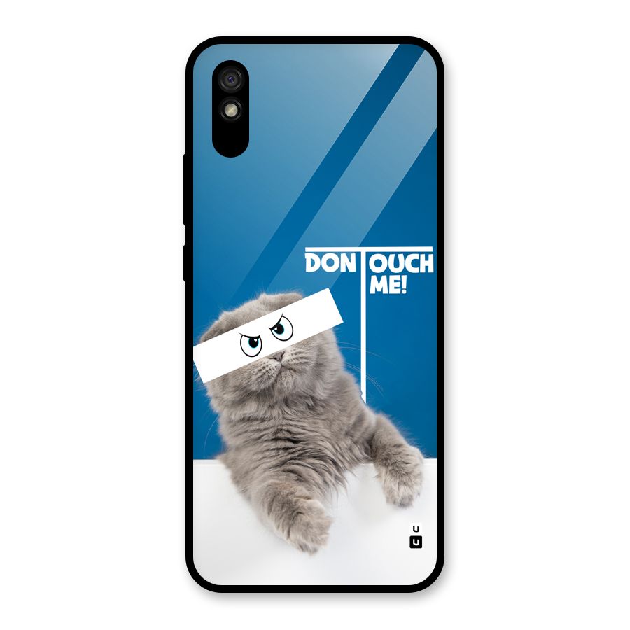 Kitty Dont Touch Glass Back Case for Redmi 9A