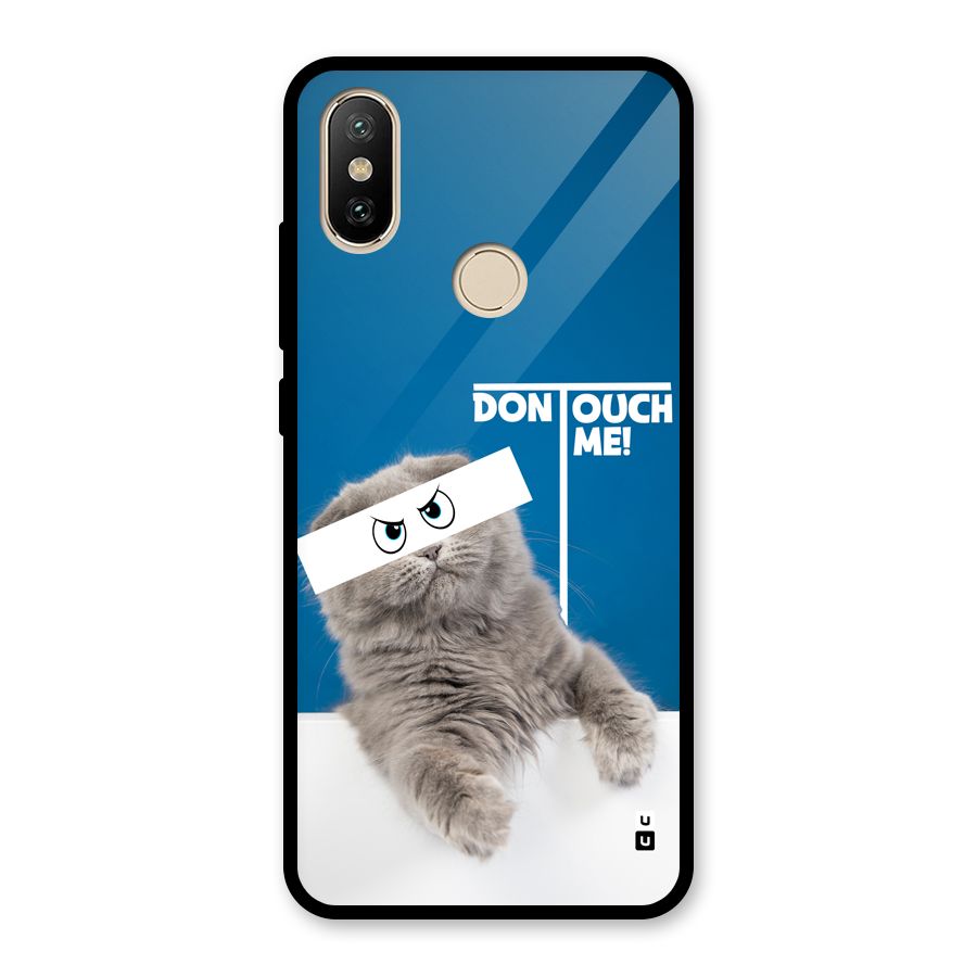 Kitty Dont Touch Glass Back Case for Redmi A2