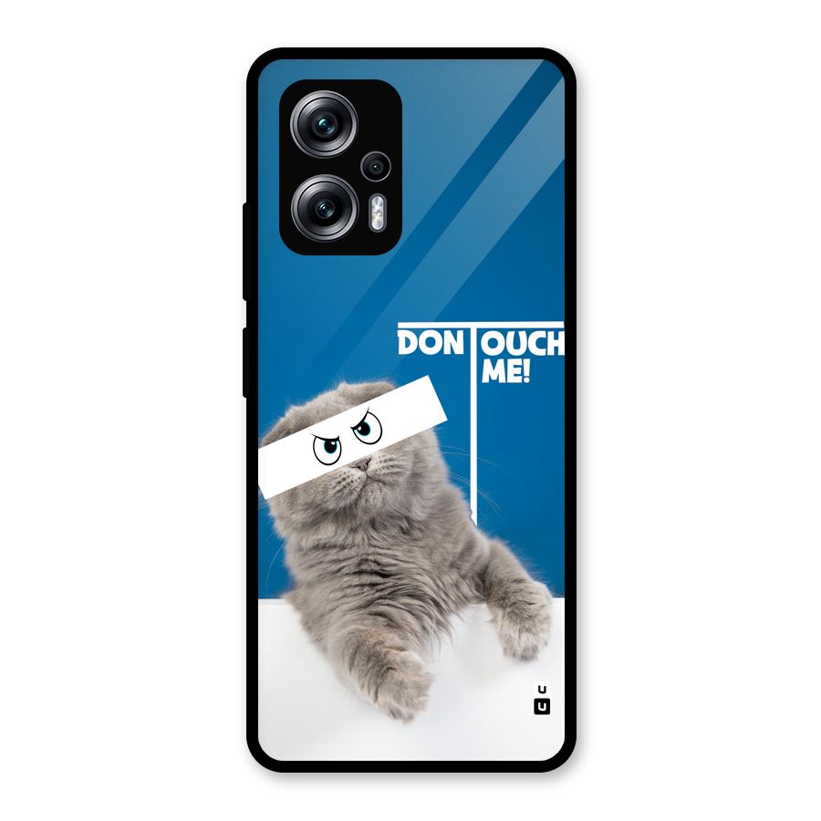 Kitty Dont Touch Glass Back Case for Redmi K50i