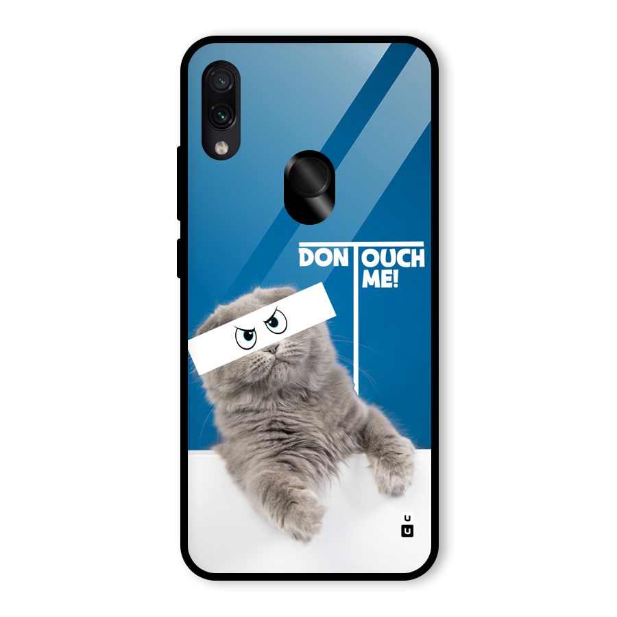 Kitty Dont Touch Glass Back Case for Redmi Note 7 Pro